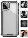 Hard PC + Flexible TPU Frame [Shock-Absorbing] for iPhone 11 Pro Case  - Silver
