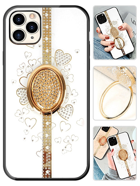 Bling Sparkle Ring Kickstand Case for iPhone 11 Pro Max Case (6.5")