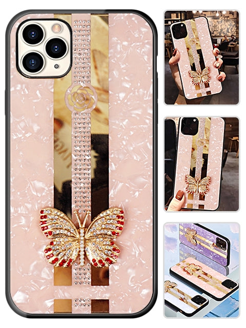 iPhone 11 Pro Max (6.5") Butterfly Bling Bling TPU Luxury Phone Case