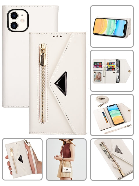iPhone 11 2 IN 1 Leather Wallet Case  with 7 Credit Card Slots
