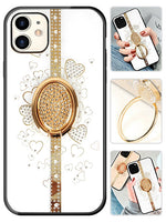 Bling Sparkle Ring Kickstand Case for iPhone 12 Mini Case (5.4")