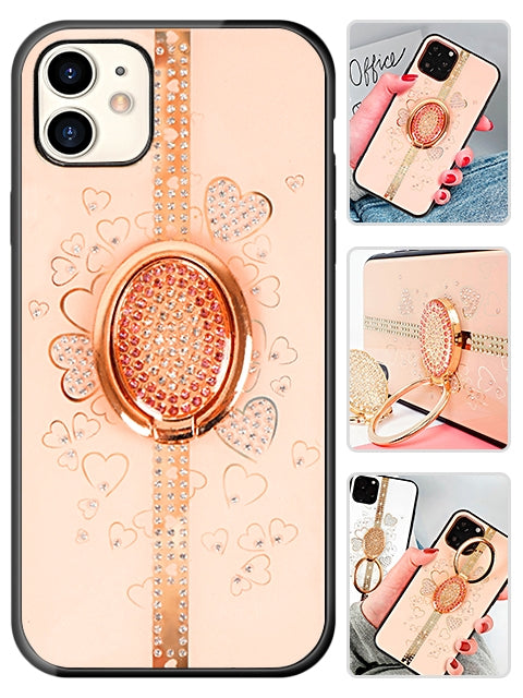 Bling Sparkle Ring Kickstand Case for iPhone 12 Mini Case (5.4")