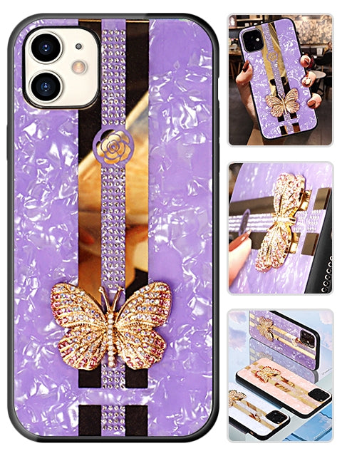 iPhone 12 Mini (5.4") Butterfly Bling Bling TPU Luxury Phone Case