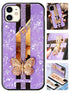 iPhone 12 Mini (5.4") Butterfly Bling Bling TPU Luxury Phone Case