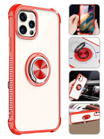 Transparent Ring Magnetic GPS car mount Phone Holder Case for iPhone 11 Pro (5.8") Case