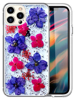 Soft Plastic Fashion Colorful Flowers Design Case for iPhone  12 Pro/ 12 (6.1")