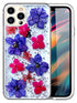 Soft Plastic Fashion Colorful Flowers Design Case for iPhone  12 Pro/ 12 (6.1")
