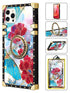TPU Luxury Shiny Flower Fashion Case with Kickstand for iPhone 11 Pro (5.8")