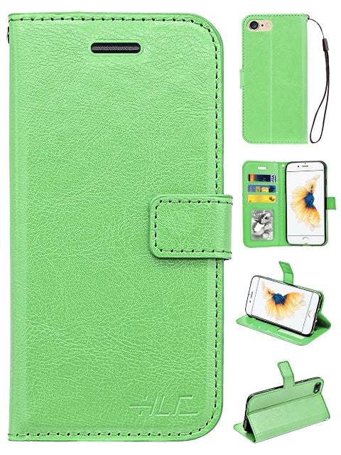 Real Plain Leather Wallet Case for Iphone 6(4.7in)