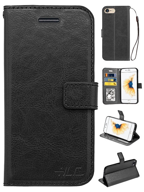 Real Plain Leather Wallet Case for Iphone 6(4.7in)