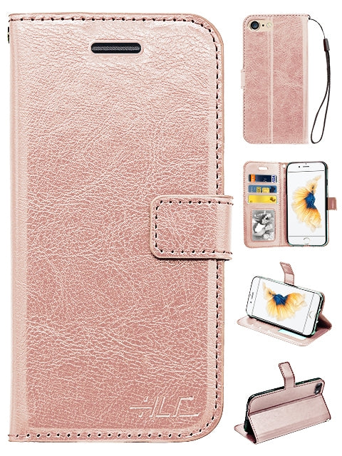 Real Plain Leather Wallet Case for Iphone 6(4.7in)
