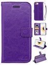 Real Plain Leather Wallet Case for Iphone 6(4.7in)