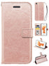 Real Plain Leather Wallet Case for Iphone 6 Plus(5.5in)