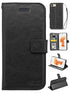 Real Plain Leather Wallet Case for Iphone 6 Plus(5.5in)