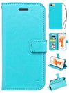 Real Plain Leather Wallet Case for Iphone 6 Plus(5.5in)
