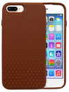 Shockproof Cover Protective Ultra Slim Fit Anti-Scratch Case for iPhone 8/7/6 Plus- Brown