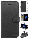 iPhone 8&7&SE2 Real Plain Leather Wallet Case