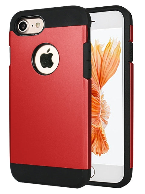Simple Hybrid Case for iPhone 6 Plus (5.5in) - Red