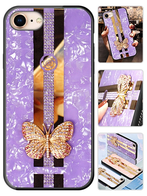 iPhone 7 Butterfly Bling Bling TPU Luxury Phone Case (4.7")