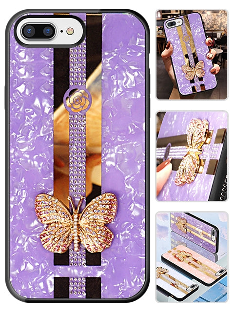 iPhone 7 Plus Butterfly Bling Bling TPU Luxury Phone Case (5.5")
