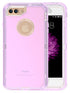 Transparent Full Protection Heavy Duty Case without Clip for Apple iPhone 8 Plus/ 7 Plus/ 6 Plus - Purple
