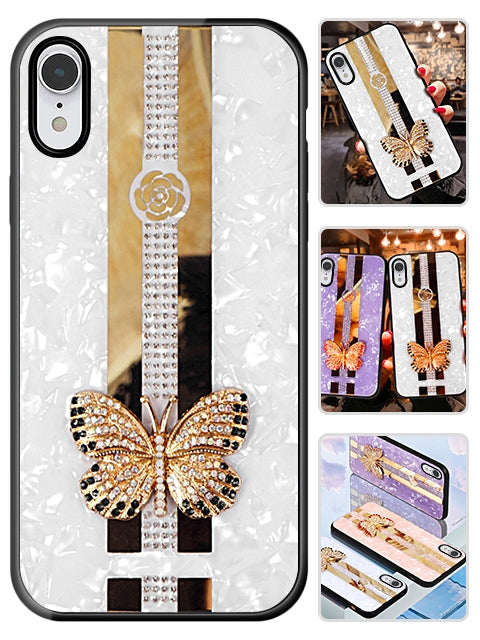 iPhone XR Butterfly Bling Bling TPU Luxury Phone Case (6.1")