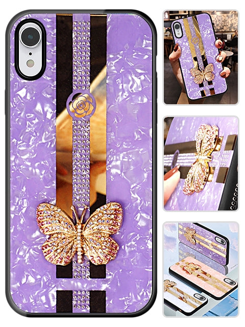 iPhone XR Butterfly Bling Bling TPU Luxury Phone Case (6.1")