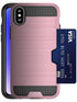 Slidable Card Holder case Compatible with Apple iPhone X/Xs
