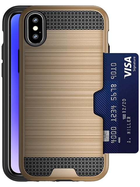 Slidable Card Holder case Compatible with Apple iPhone X/Xs