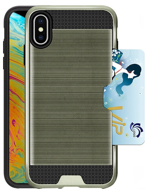 Slidable Card Holder Case for iPhone Xs Max (6.5")