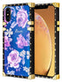 TPU Blue Light Effect Luxury Big Rose Fashion Case for iPhone Xs Max (6.5")