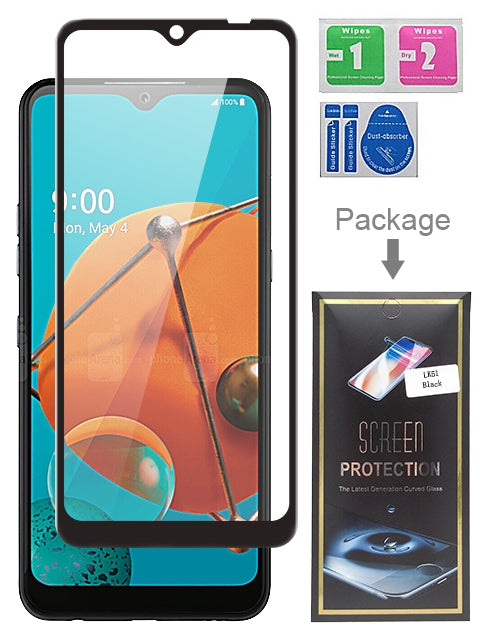 Black 1PCS Tempered Glass for LG K51