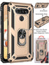 LG K51  Dual Colors Ring Magnetic GPS car mount Phone Holder case