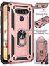 LG K51  Dual Colors Ring Magnetic GPS car mount Phone Holder case