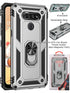 LG K51  Dual Colors Ring Magnetic GPS car mount Phone Holder case