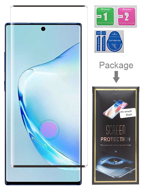 Black 1PCS Tempered Glass for Samsung Galaxy Note 10 (6.3")