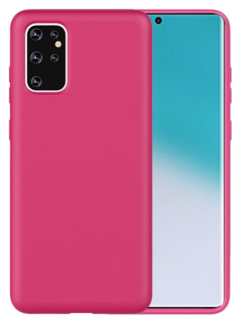 Colorful Liquid Silicone Gel Rubber Case for Samsung Galaxy S20 Plus (6.7") - Dark Blue