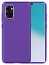 Colorful Liquid Silicone Gel Rubber Case for Samsung Galaxy S20 Plus (6.7") - Dark Blue