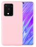 Colorful Liquid Silicone Gel Rubber Case for Samsung Galaxy S20 Ultra  (6.9") - Hot Pink
