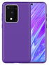 Colorful Liquid Silicone Gel Rubber Case for Samsung Galaxy S20 Ultra  (6.9") - Hot Pink