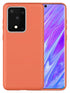 Colorful Liquid Silicone Gel Rubber Case for Samsung Galaxy S20 Ultra  (6.9") - Hot Pink