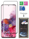 Black 1PCS 3D Super Glue Curved Tempered Glass for Galaxy S20 With Fingerprint Sensor