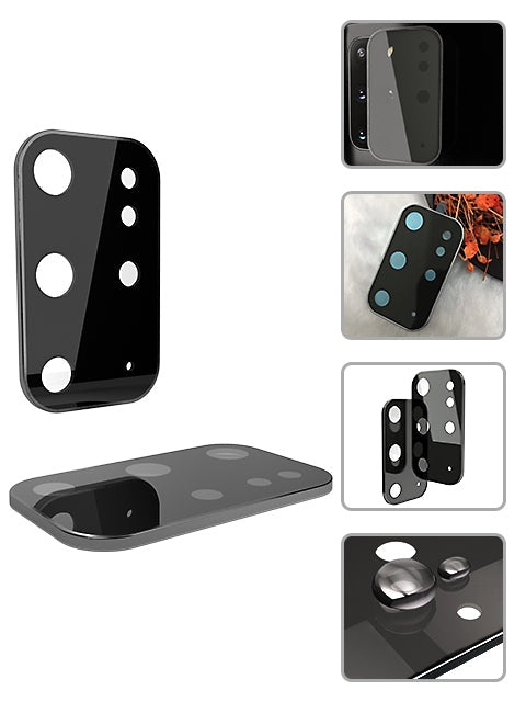 Camera Tempered High Definition Camera Lens Protector for Samsnug Galaxy S20 Plus - Black