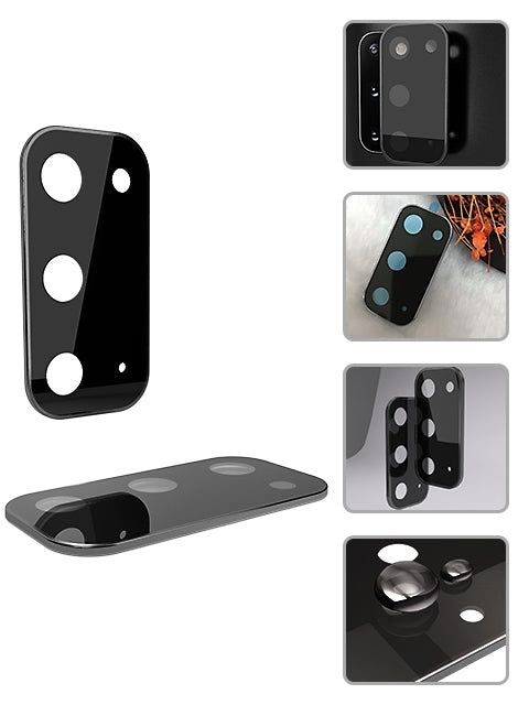 Camera Tempered High Definition Camera Lens Protector for Samsnug Galaxy S20 - Black