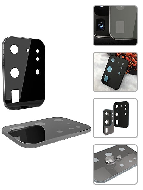 Camera Tempered High Definition Camera Lens Protector for Samsnug Galaxy S20 Ultra - Black
