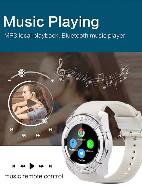 Smartwatch with Camera for iOS and Android Devices