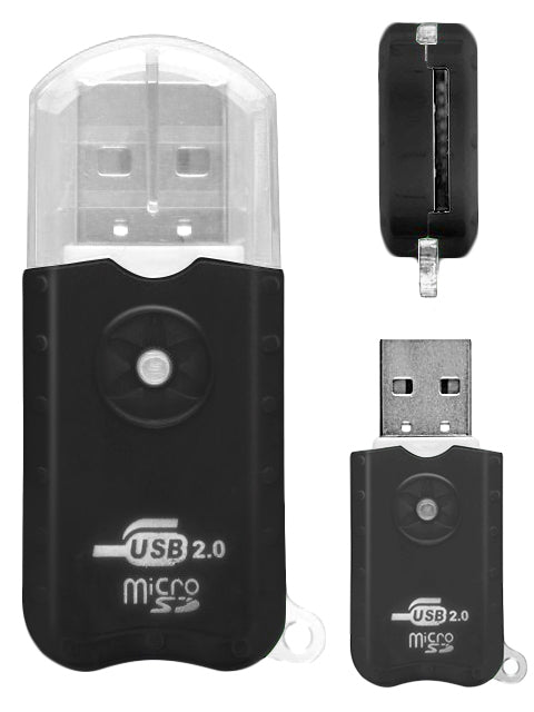 MicroSD to USB 2.0 memory card reader