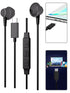 Type C Earphone with Microphone and Volume Control -Black