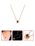 A Dozen of Gold Fashion Gold Double Circle Necklaces (X133)