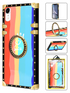 iPhoneXR(6.1") TPU Luxury Diamond Marble Fashion Case with Kickstand
